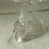 Crystal cut bezel cut fish head foot late 19th
