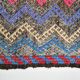 Tapis kilim vintage multicolore à motifs zigzag géométriques, 184x274 cm