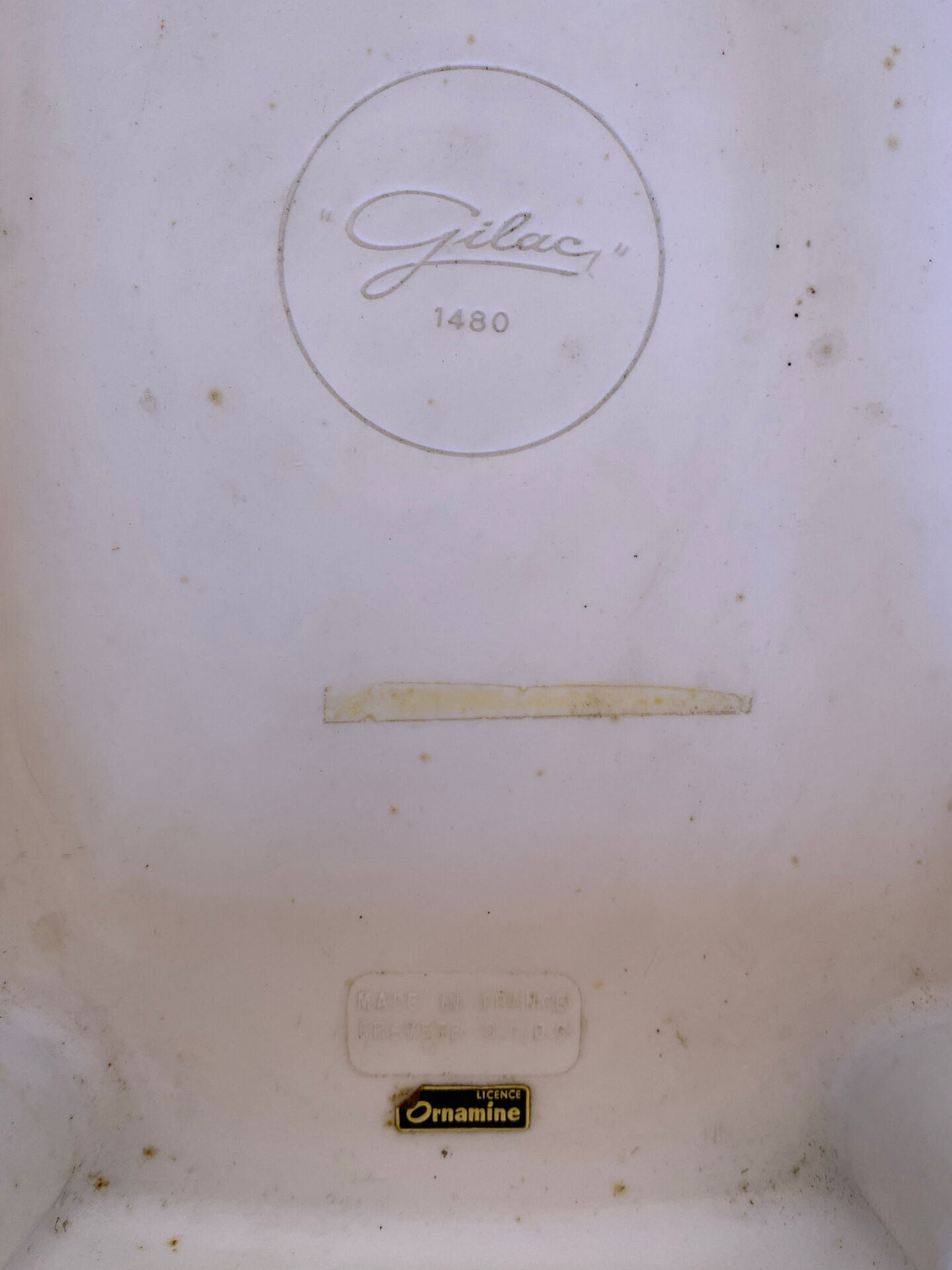 Vintage Bathroom Stool GILAC 1480 Bakelite + Chrome Compass Legs