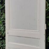 Porte de communication h221xl90cm ancienne panneautée, moulurée, intérieure