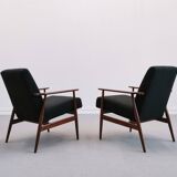 Fauteuil Henryk Lis en boucle noire 1960