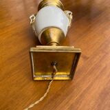 Gold lamp in white porcelain from Paris