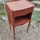 Pair of Louis XVI style marquetry bedside tables