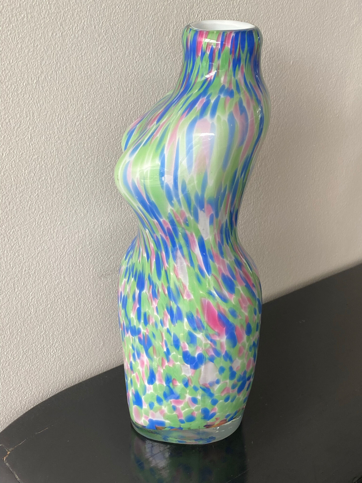 Large Murano Vase Woman Bust Vintage
