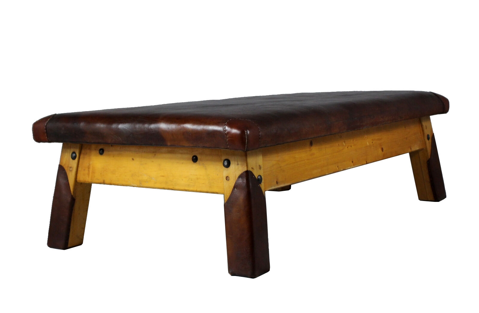 Leather gym table, 1930s
