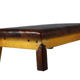 Leather gym table, 1930s