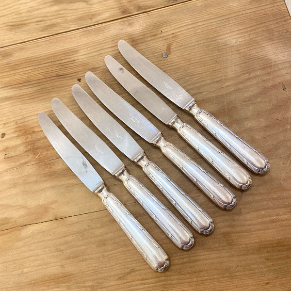 Series of 6 Ercuis dessert knives
