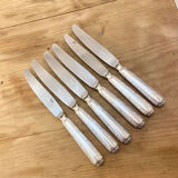 Series of 6 Ercuis dessert knives