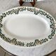 Duo of oval dishes earthenware New Givors model "Rita" 30s