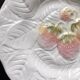 3 Barbotine Salins Strawberry Plates 19.5 cm