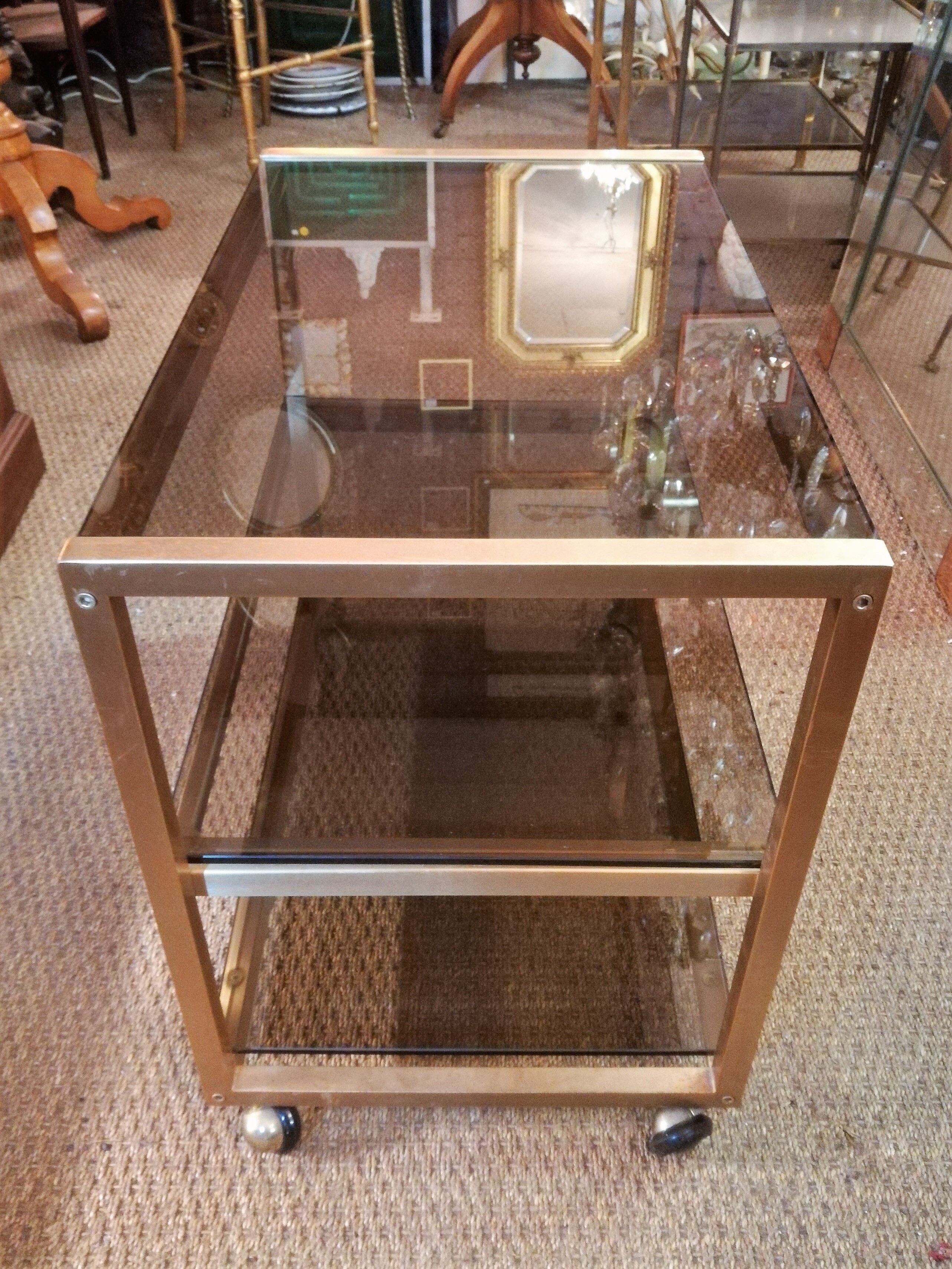 Brass serving table 1970
