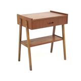 Table de chevet scandinave en teck, Suède, 1950