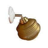 Vintage Amber Tulip Shade Tilting Wall Light