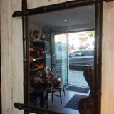 Black bamboo mirror 57x72cm