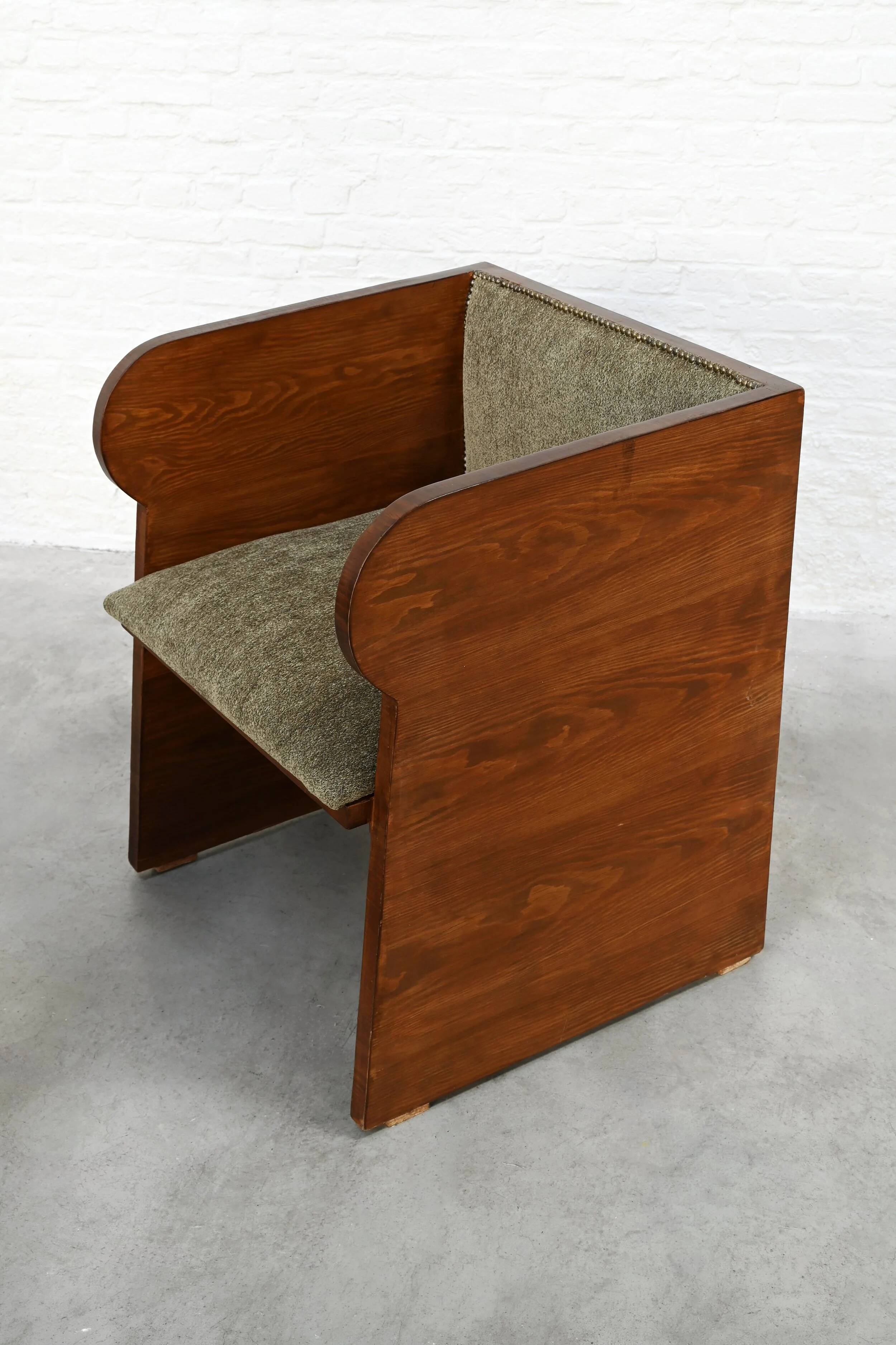 Pair of Swedish modern armchairs, Sweden, 1940s