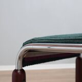 Vintage chrome and wood tubular chairs 1970s