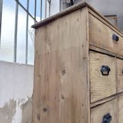 Meuble de métier pin à tiroirs 1950