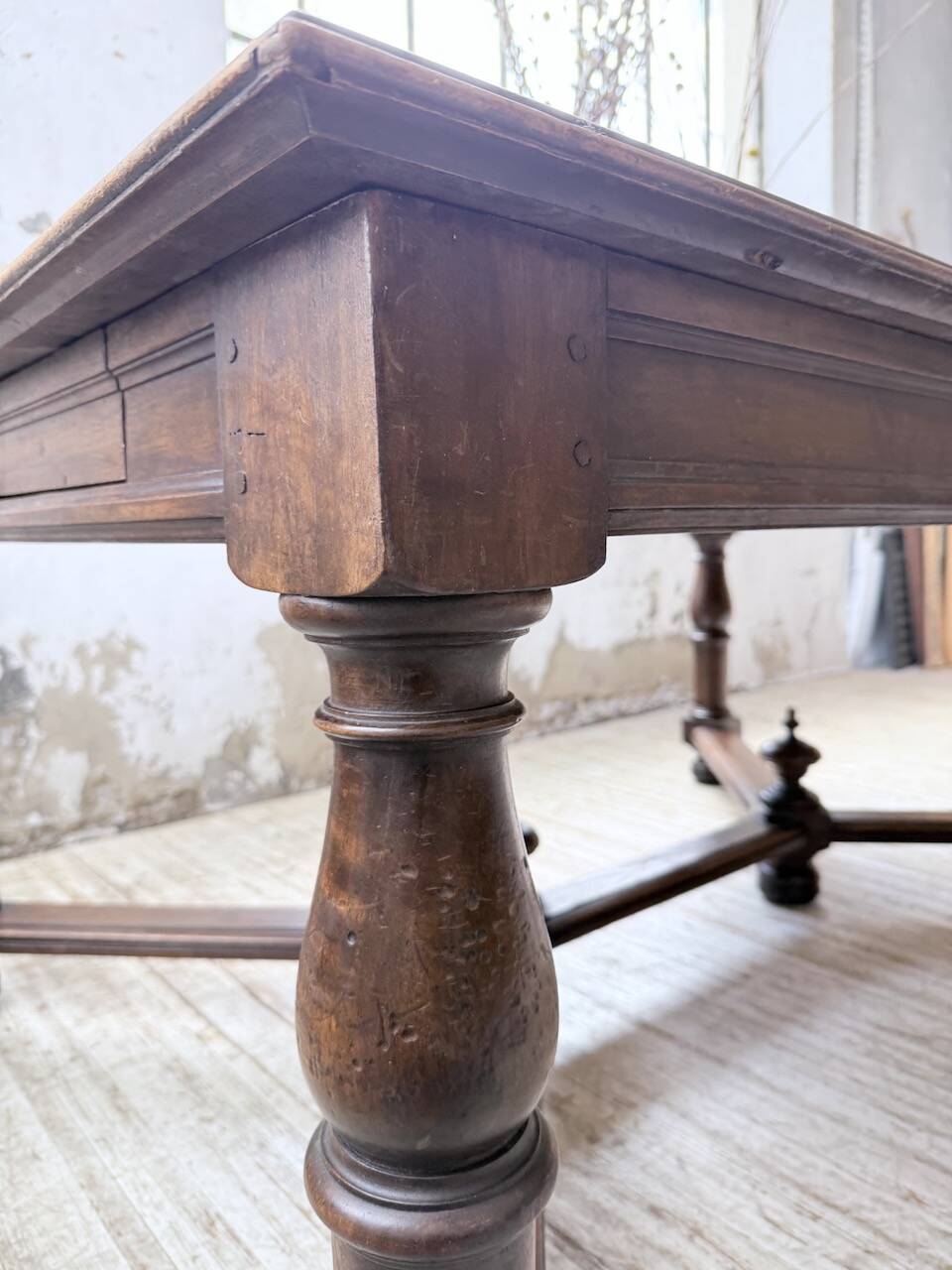 Oak table in Louis XIV style 1900