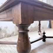 Table chêne style Louis XIV 1900