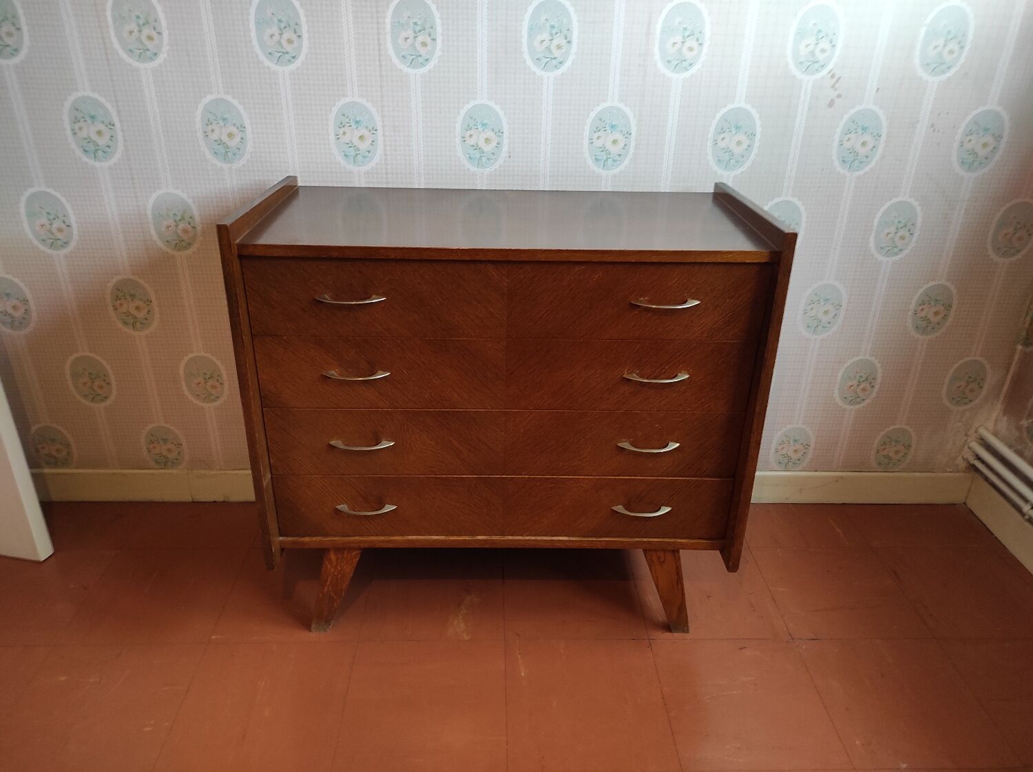 Scandinavian style chest of drawers 4 drawers 1960