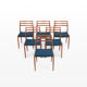 Dining Chairs Model 78 by Niels O. Møller for J.L. Møllers, 1960s, Set of 6