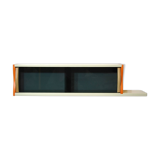 Smoked glass wall shelf