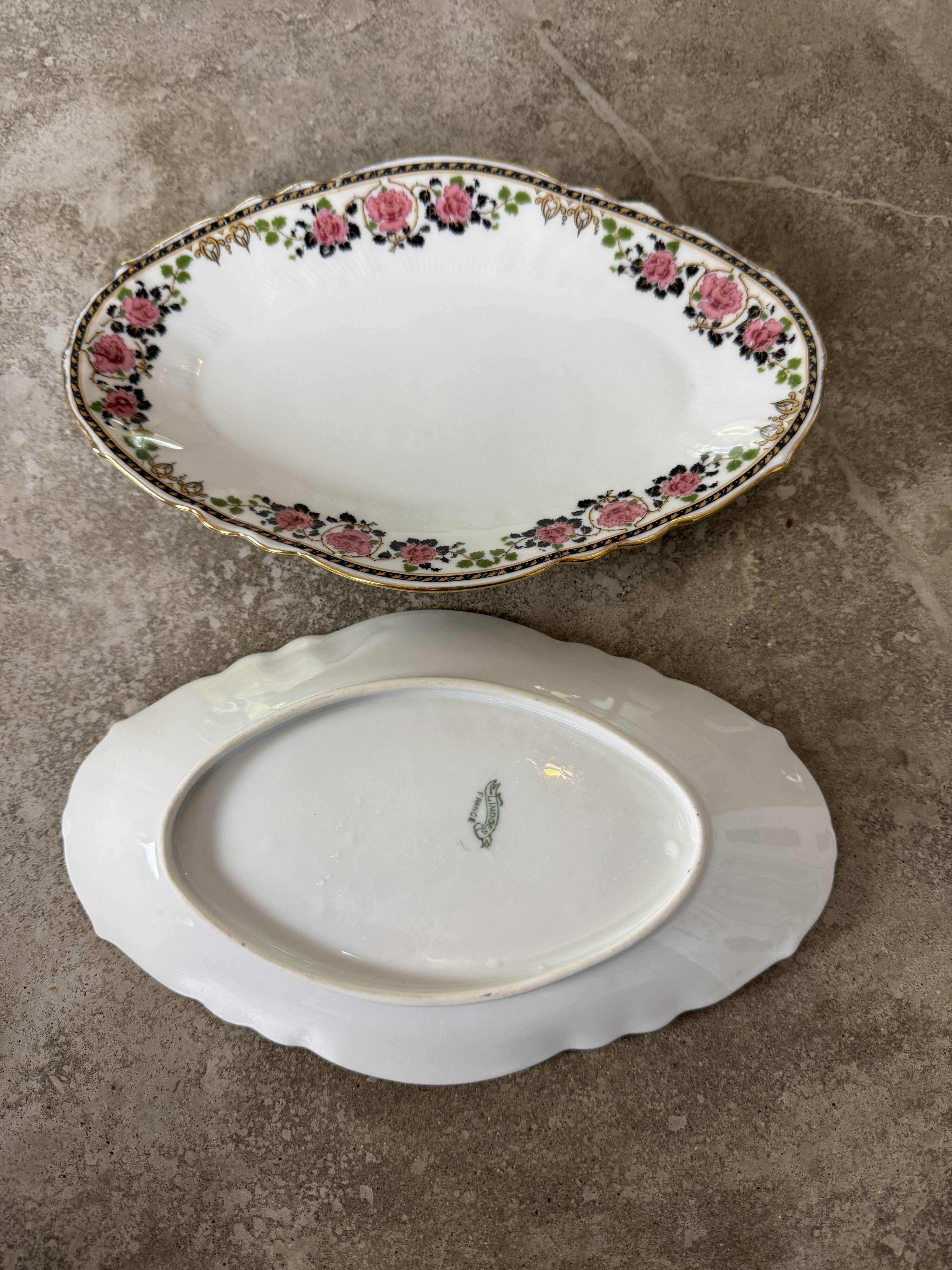 66-piece Limoges porcelain service, mid-20th century