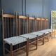 Rare ensemble de six chaises modele"Racine" de Roche Bobois.