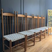 Rare ensemble de six chaises modele"Racine" de Roche Bobois.