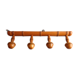 Bamboo-style coat hanger