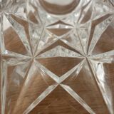 Vintage hexagonal cut crystal vase from Arques.