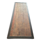 Solid oak and cast iron coffee table
