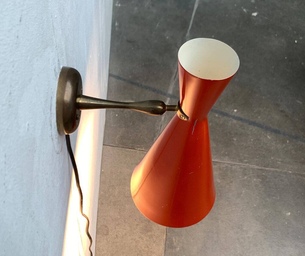 Mid-Century Diabolo Wall Lamps, 1960s, Set of 2