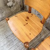 Set of 4 Daumiller pine chairs