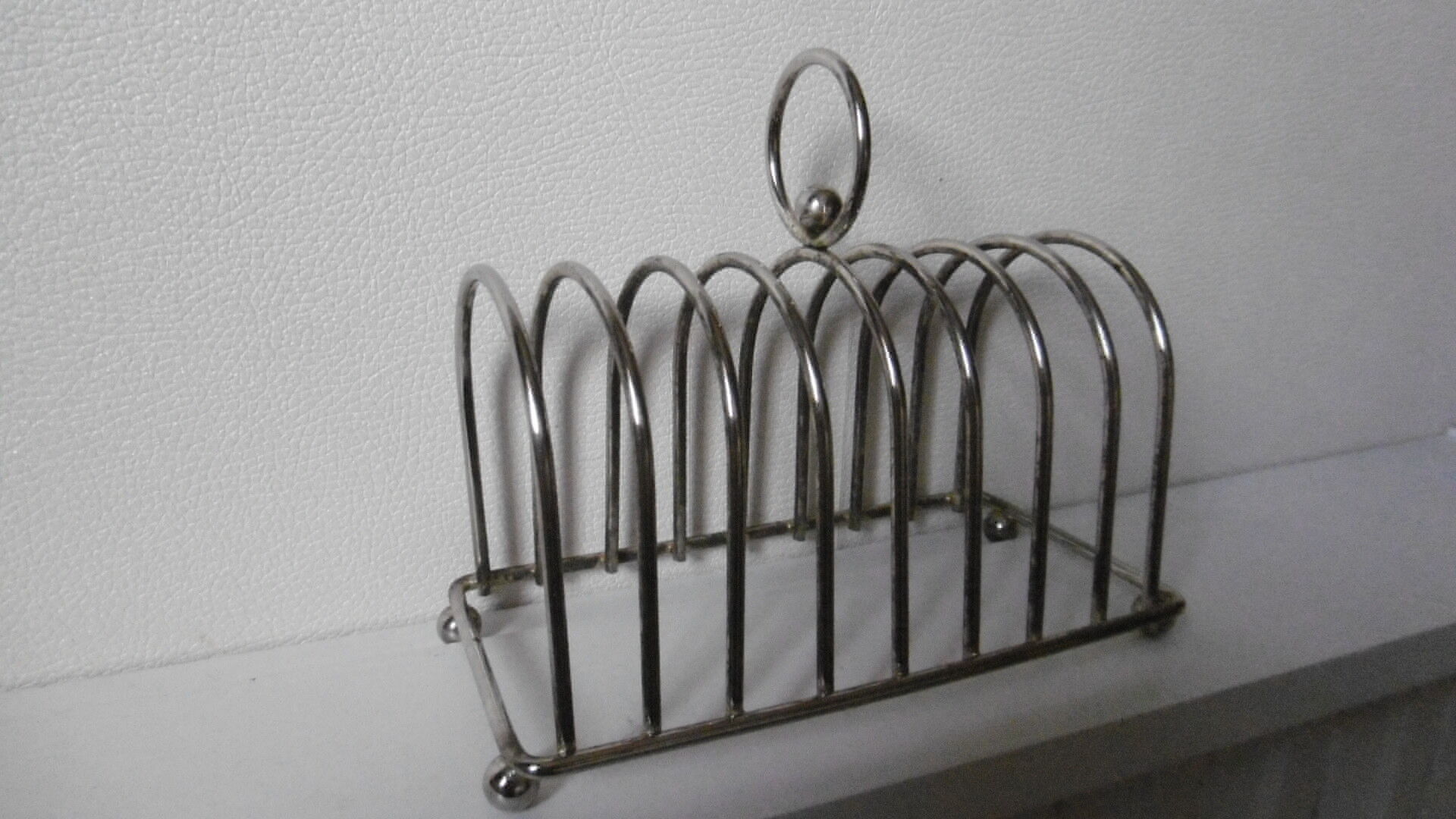 Silver metal toast door