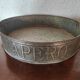 Aperitif serving tray in sheet metal with folding wooden cuffs