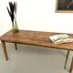Farm table in pine, tapered legs, 1950s.