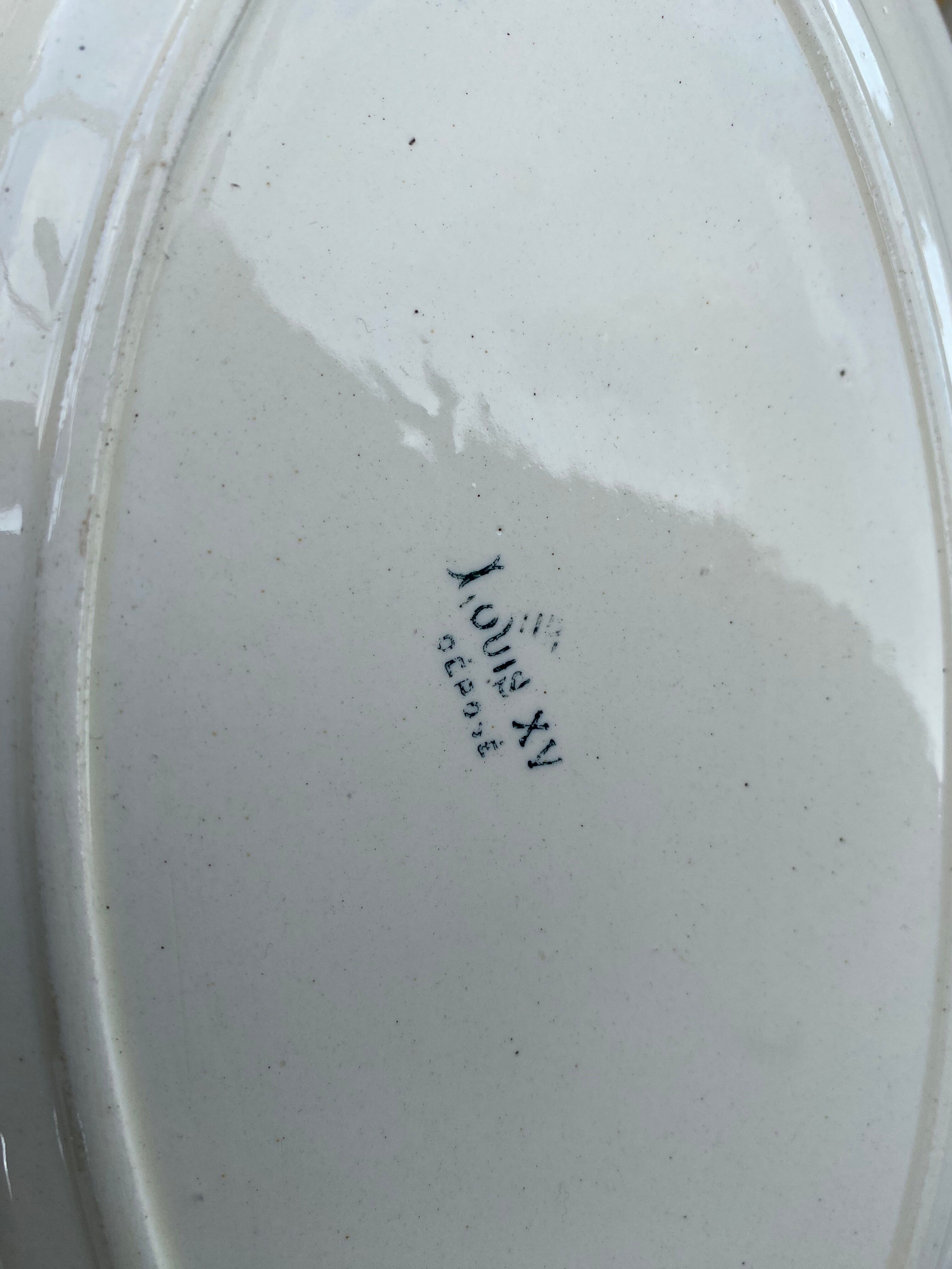 Antique oval serving platter – "Louis XV" model