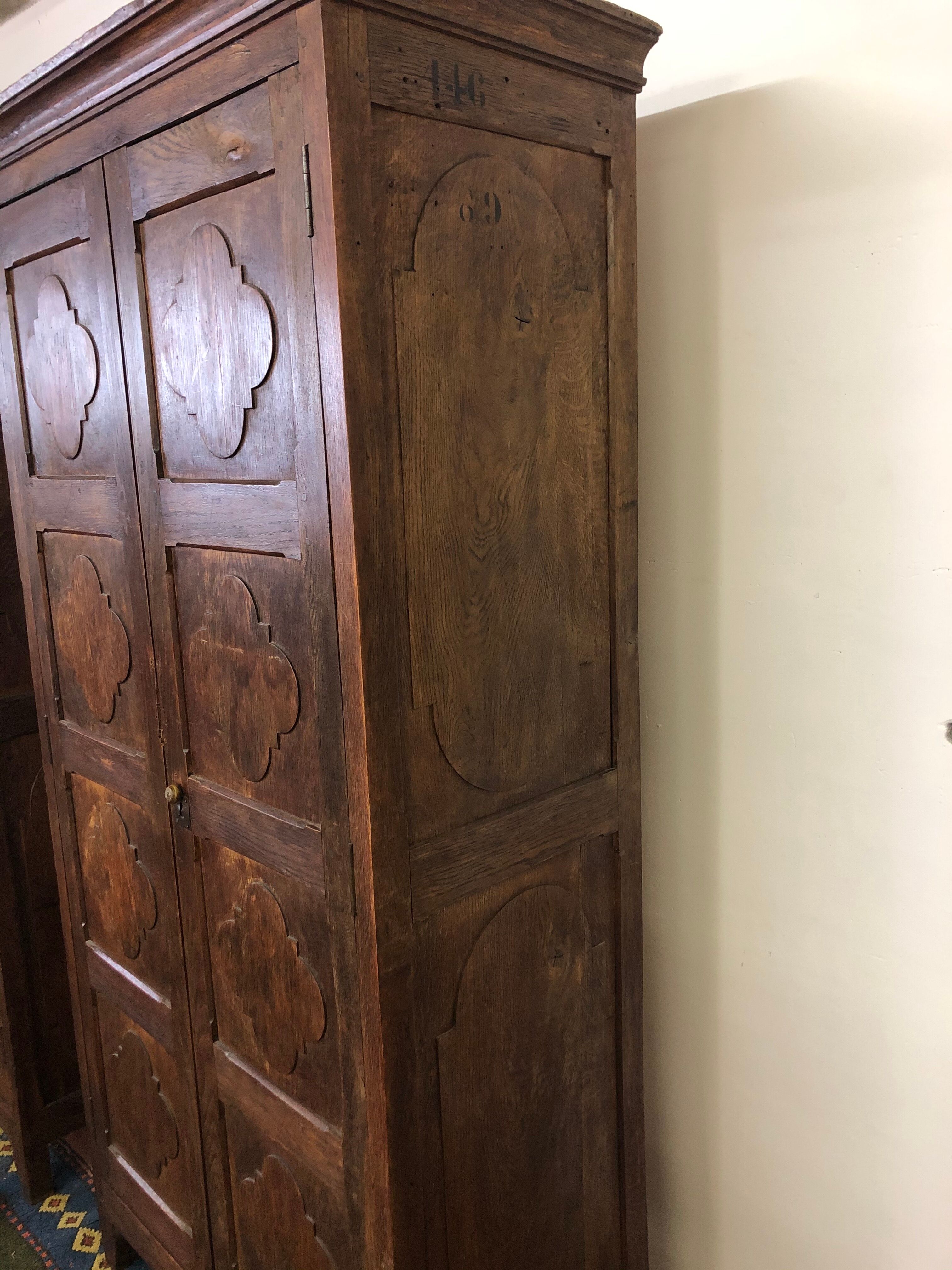 Pair of ancient liturgical cabinets