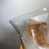 Coupe en verre en forme de calice