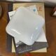 Applique murale plafonnier carré 20 cm verre opaline blanc