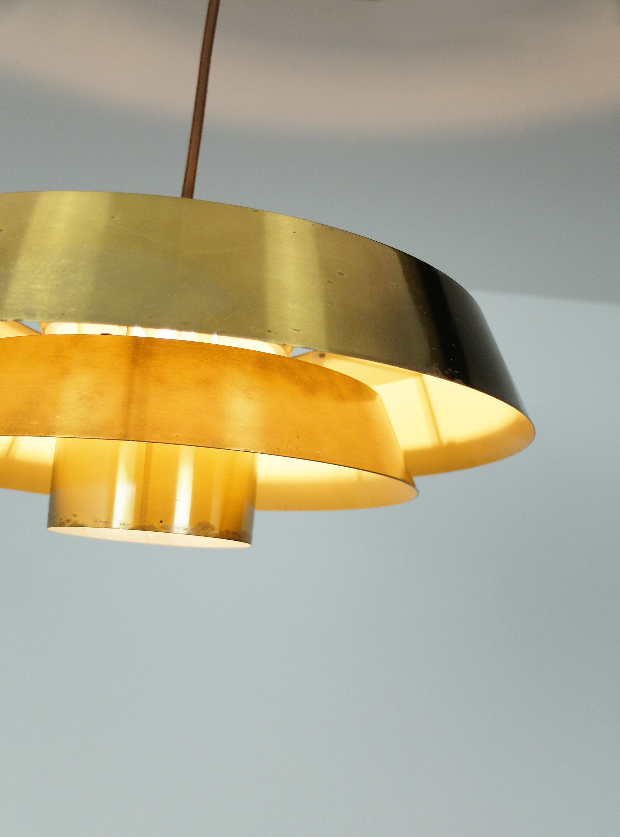 Hanging lamp Nova Brass Jo Hammerborg for Fog & Morup