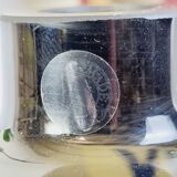 Black and white blown glass vase IKEA