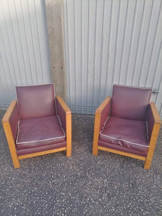 Paire de 2 fauteuil art deco