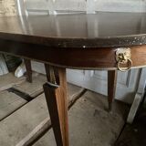 Table ovale accajou