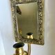 Vintage  Brass Wall mirrored Candle Sconce