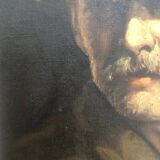 Portrait of an old man, oil on canvas signed