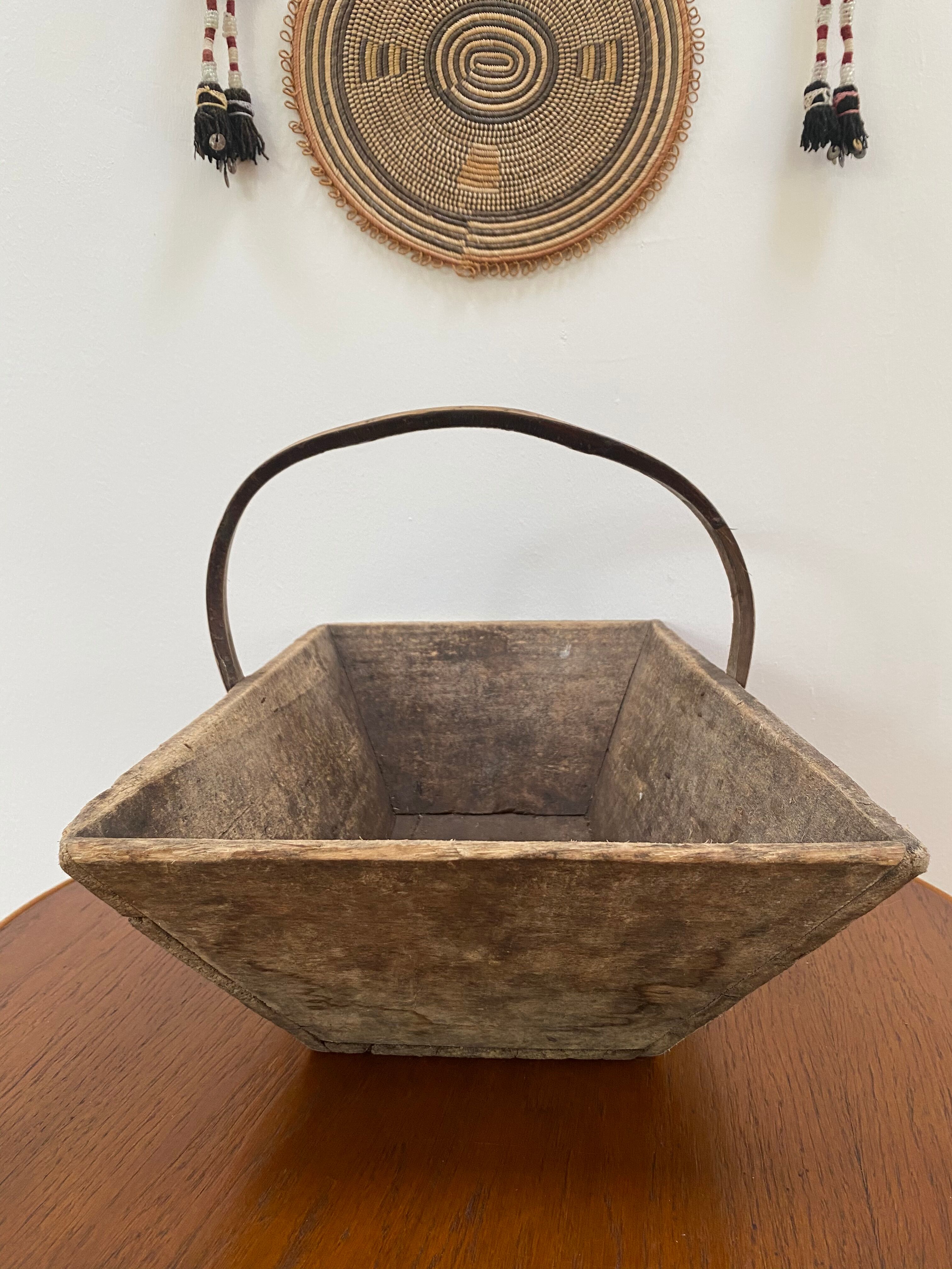 Wooden basket XL oléron fishing bucket