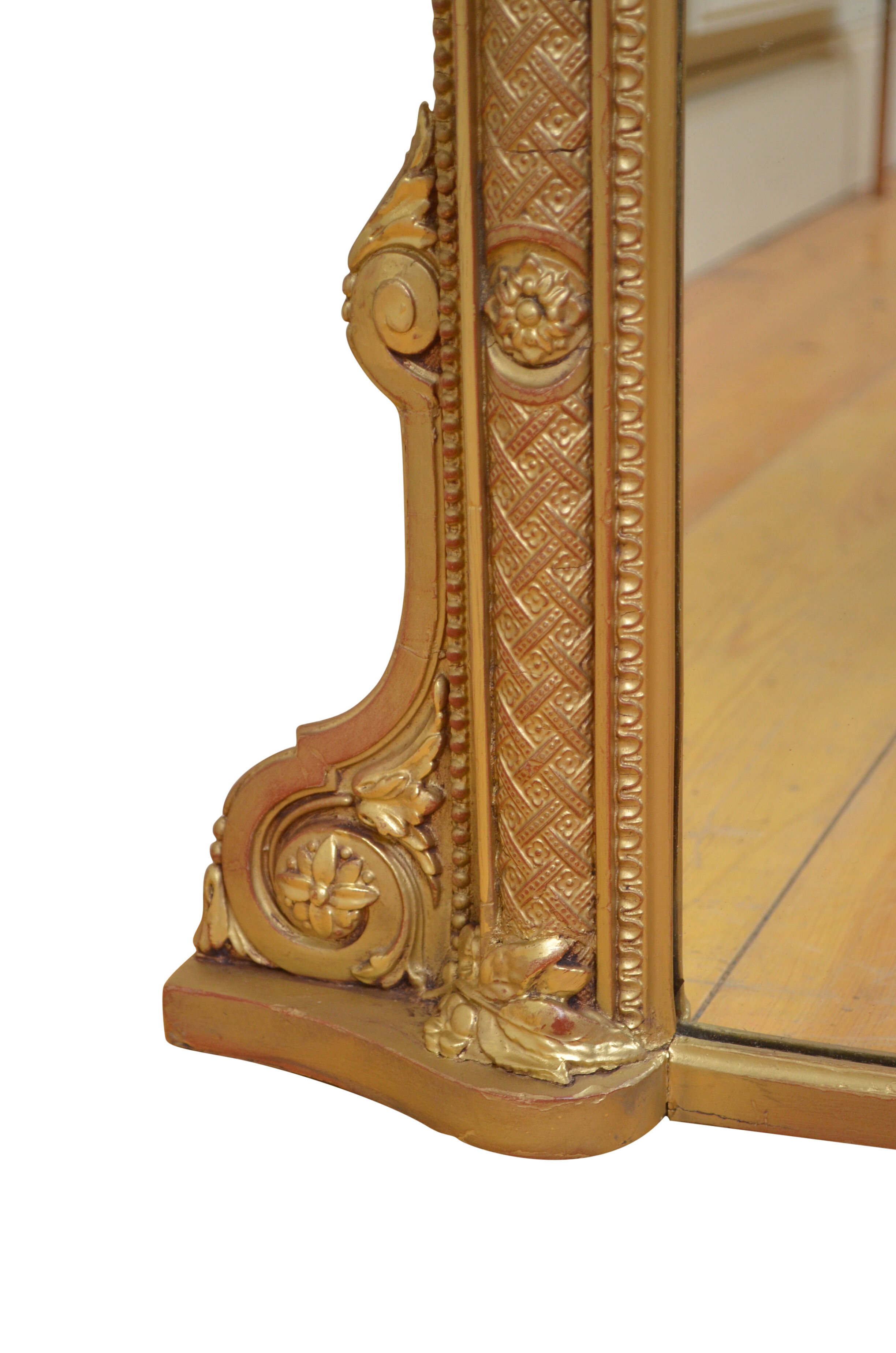 Fine victorian overmantel mirror