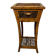 Vintage bamboo side table with drawer from the 20th century.